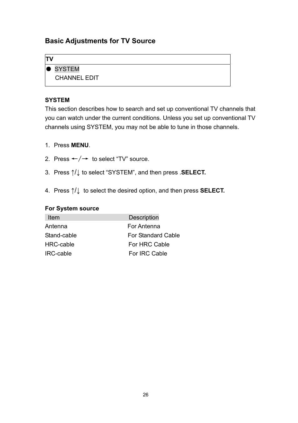 Polaroid PLA 4260 User Manual | Page 26 / 39