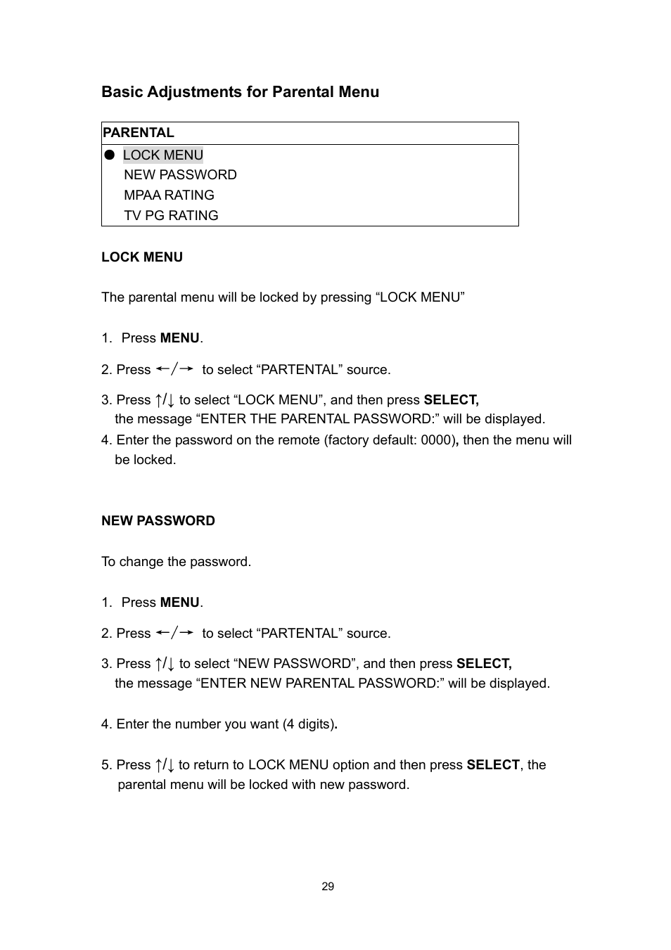 Polaroid PLA 4260 User Manual | Page 29 / 39