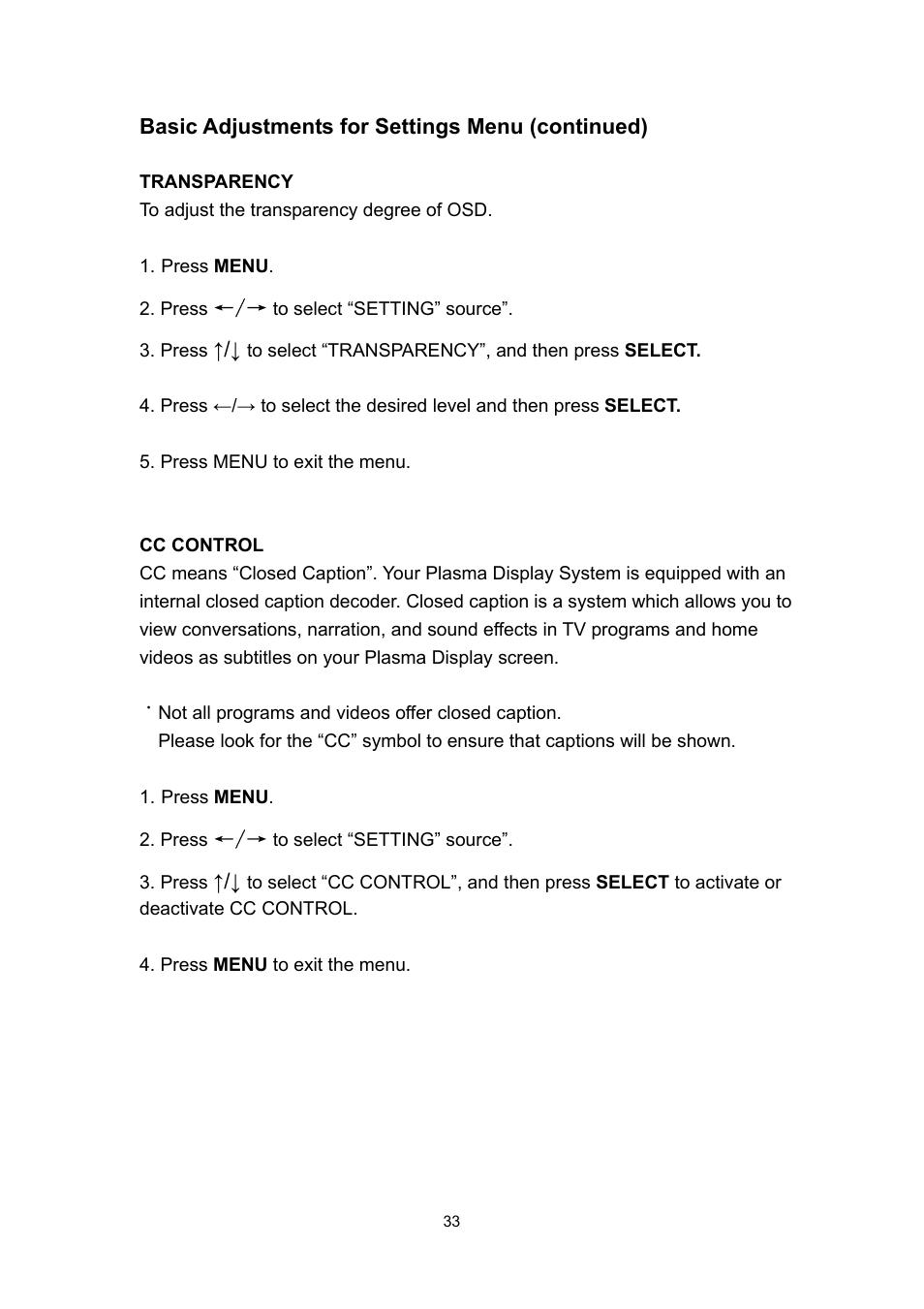 Polaroid PLA 4260 User Manual | Page 33 / 39