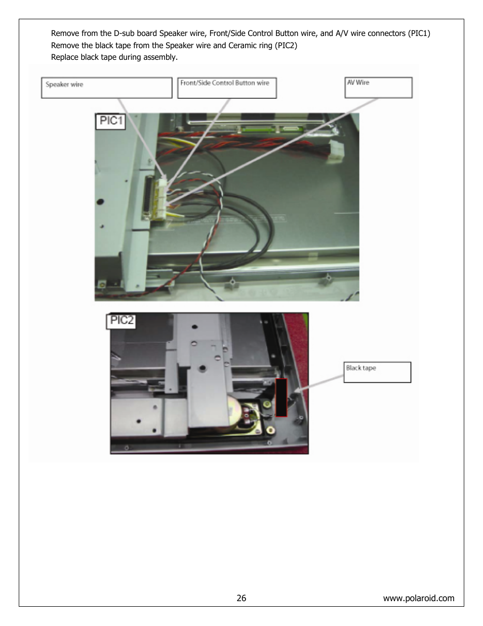 Polaroid FLM-373B User Manual | Page 26 / 52