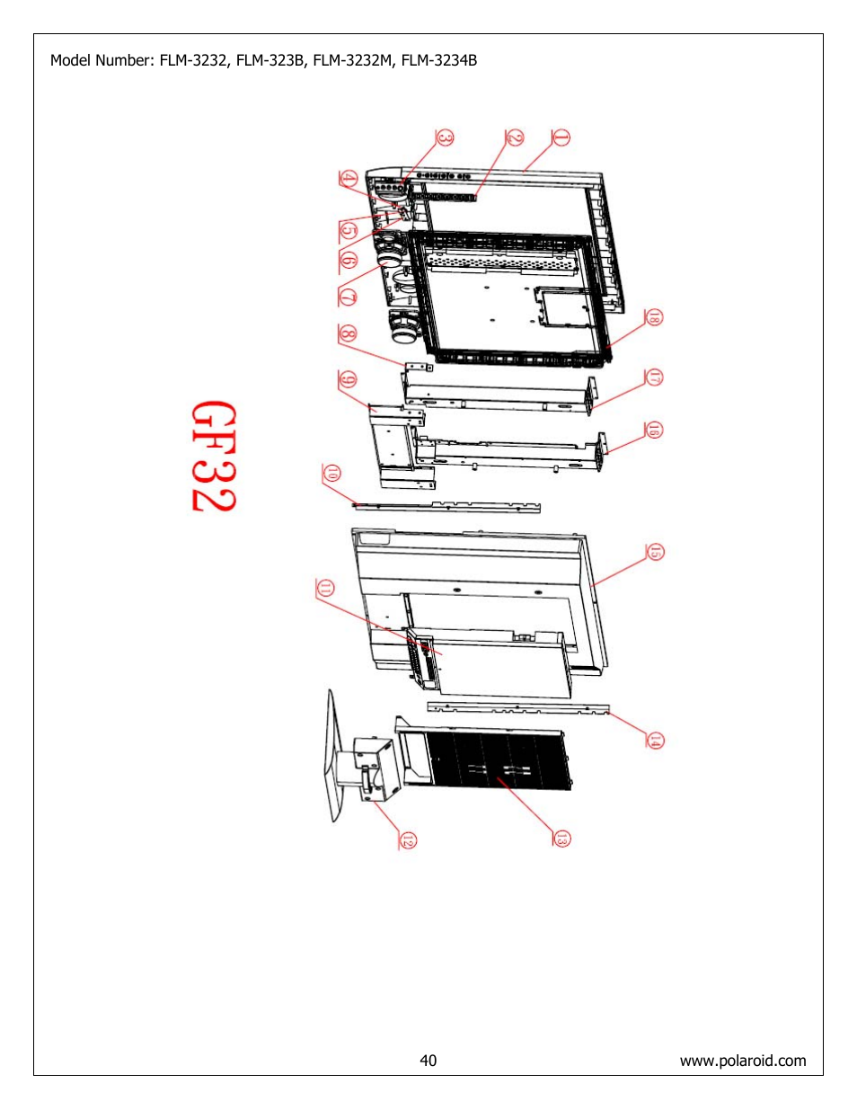 Polaroid FLM-373B User Manual | Page 40 / 52