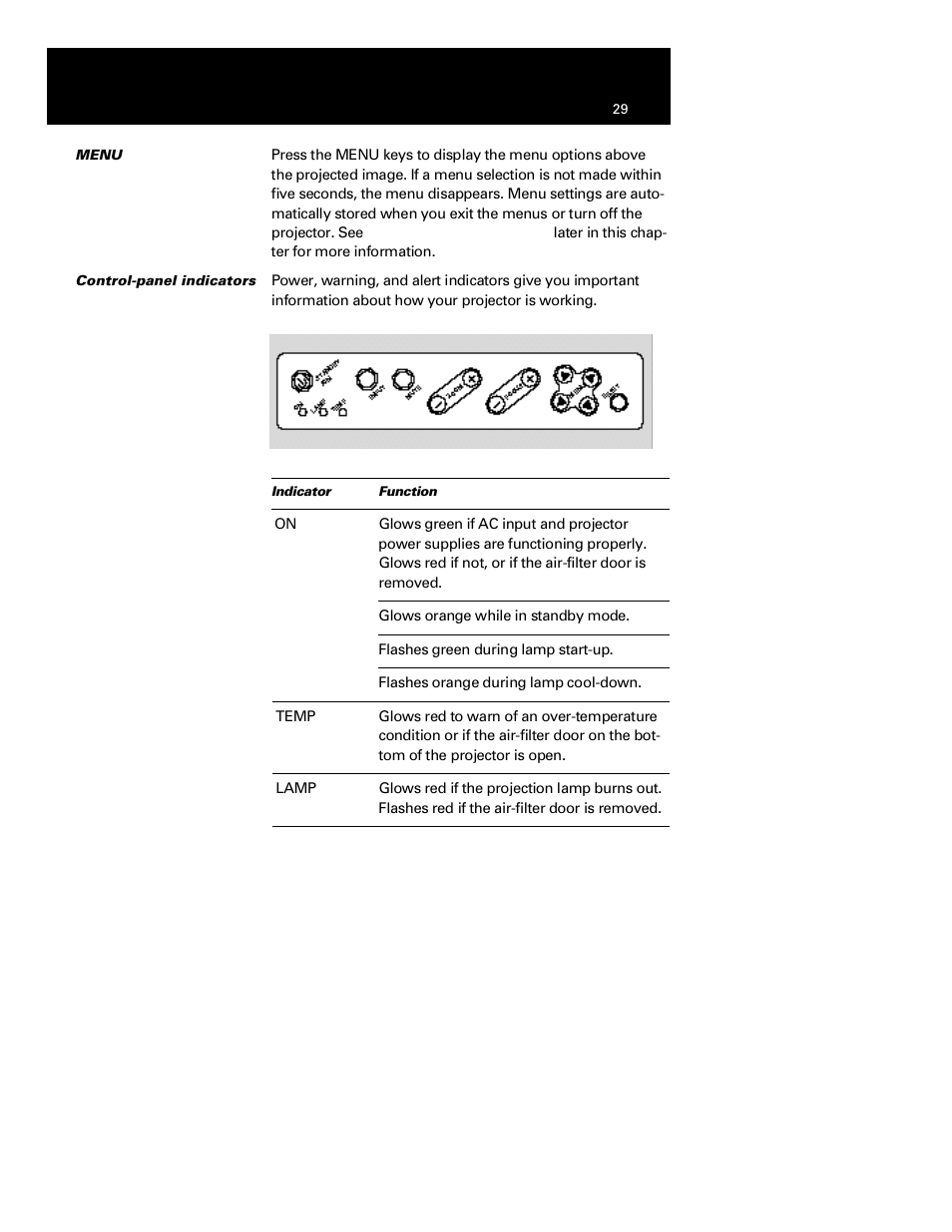 Menu | Polaroid Polaview 110 User Manual | Page 32 / 69