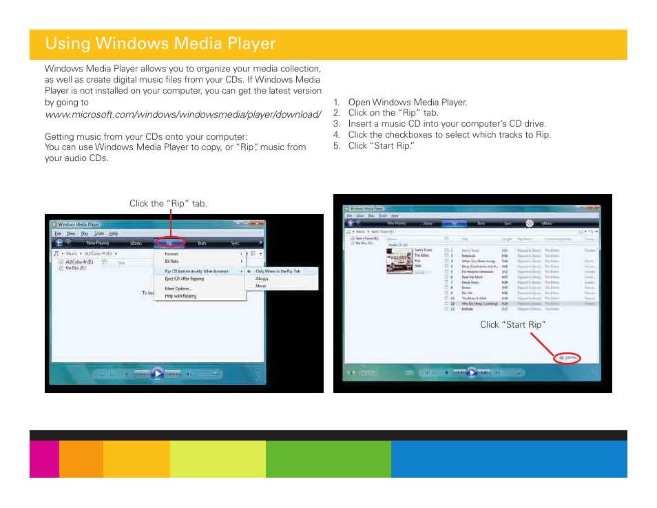 Using windows media player | Polaroid PMP151 User Manual | Page 11 / 25