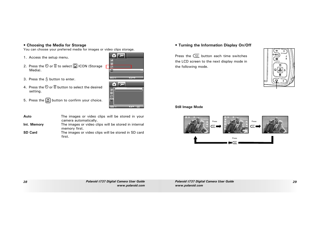 Polaroid T737 User Manual | Page 15 / 58