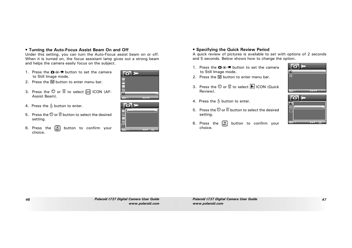 Polaroid T737 User Manual | Page 24 / 58