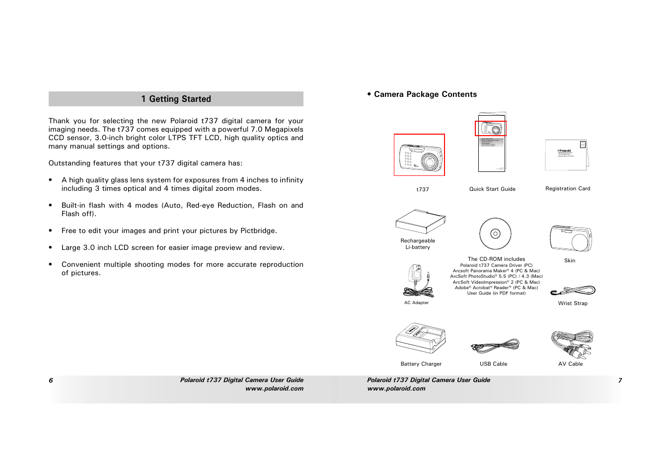 Polaroid T737 User Manual | Page 4 / 58