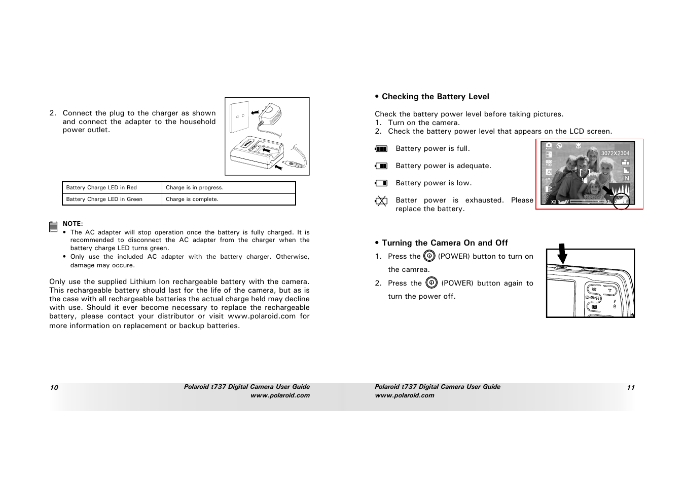 Polaroid T737 User Manual | Page 6 / 58