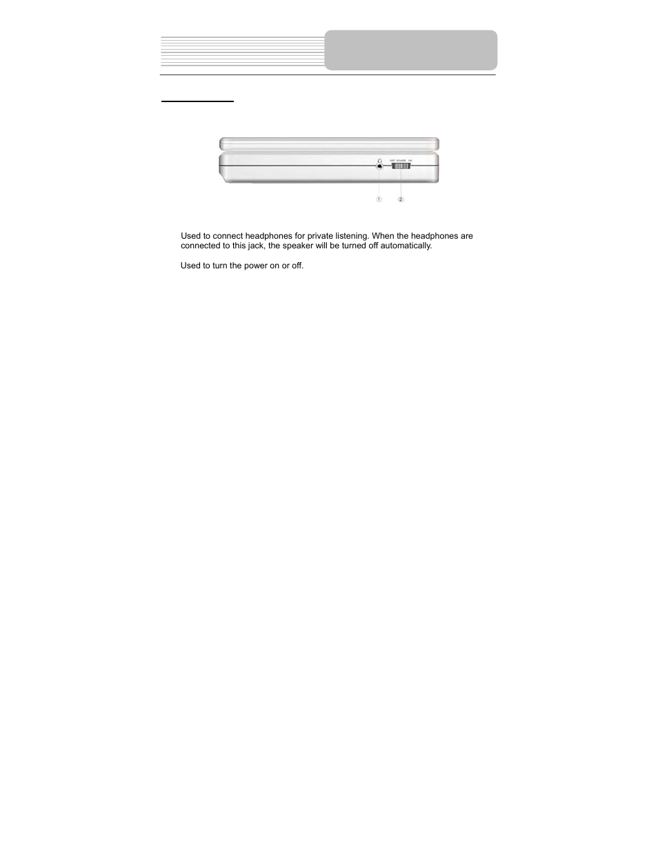 View of side panels | Polaroid PDM-2737 User Manual | Page 11 / 42