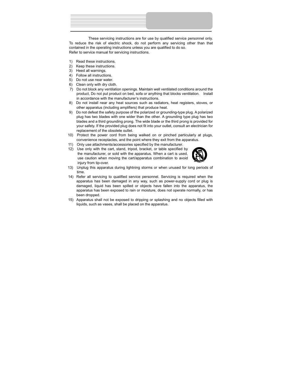 Important safety instructions | Polaroid PDM-2737 User Manual | Page 3 / 42