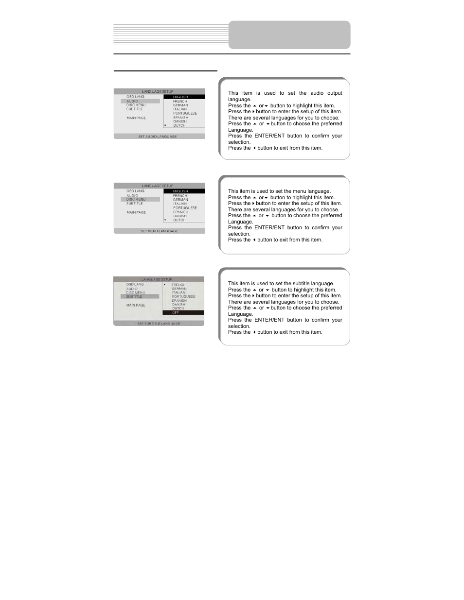 System setup | Polaroid PDM-2737 User Manual | Page 33 / 42