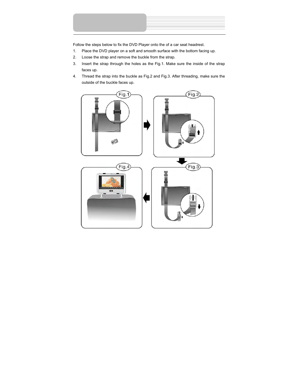 Usage of straps | Polaroid PDM-2737 User Manual | Page 36 / 42