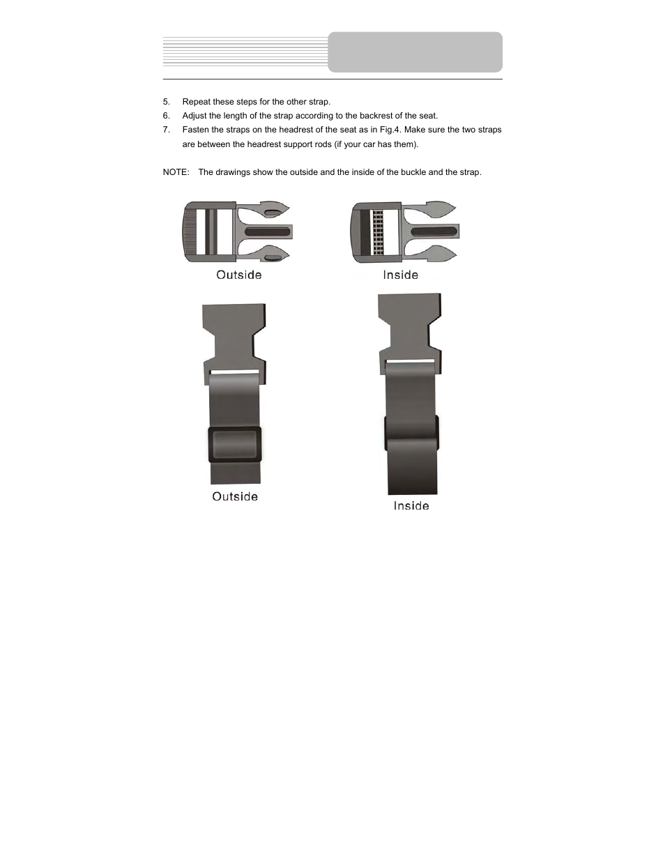 Usage of straps | Polaroid PDM-2737 User Manual | Page 37 / 42