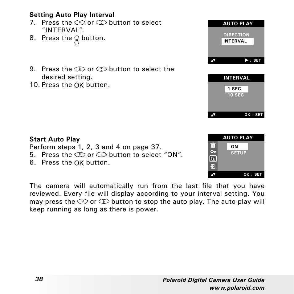 Polaroid a310 User Manual | Page 38 / 78