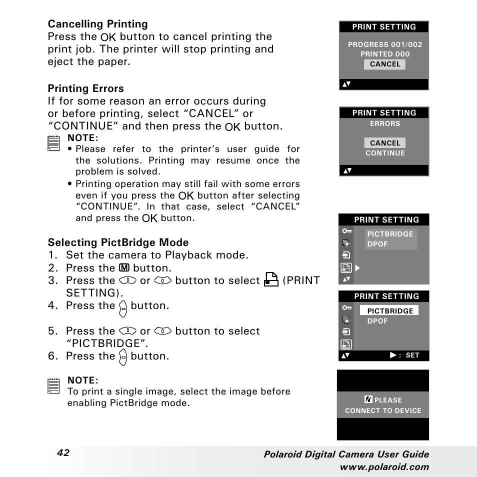 Polaroid a310 User Manual | Page 42 / 78