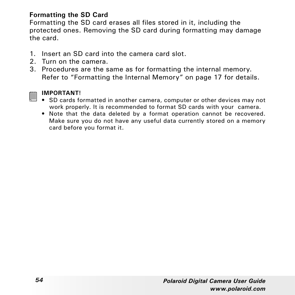 Polaroid a310 User Manual | Page 54 / 78