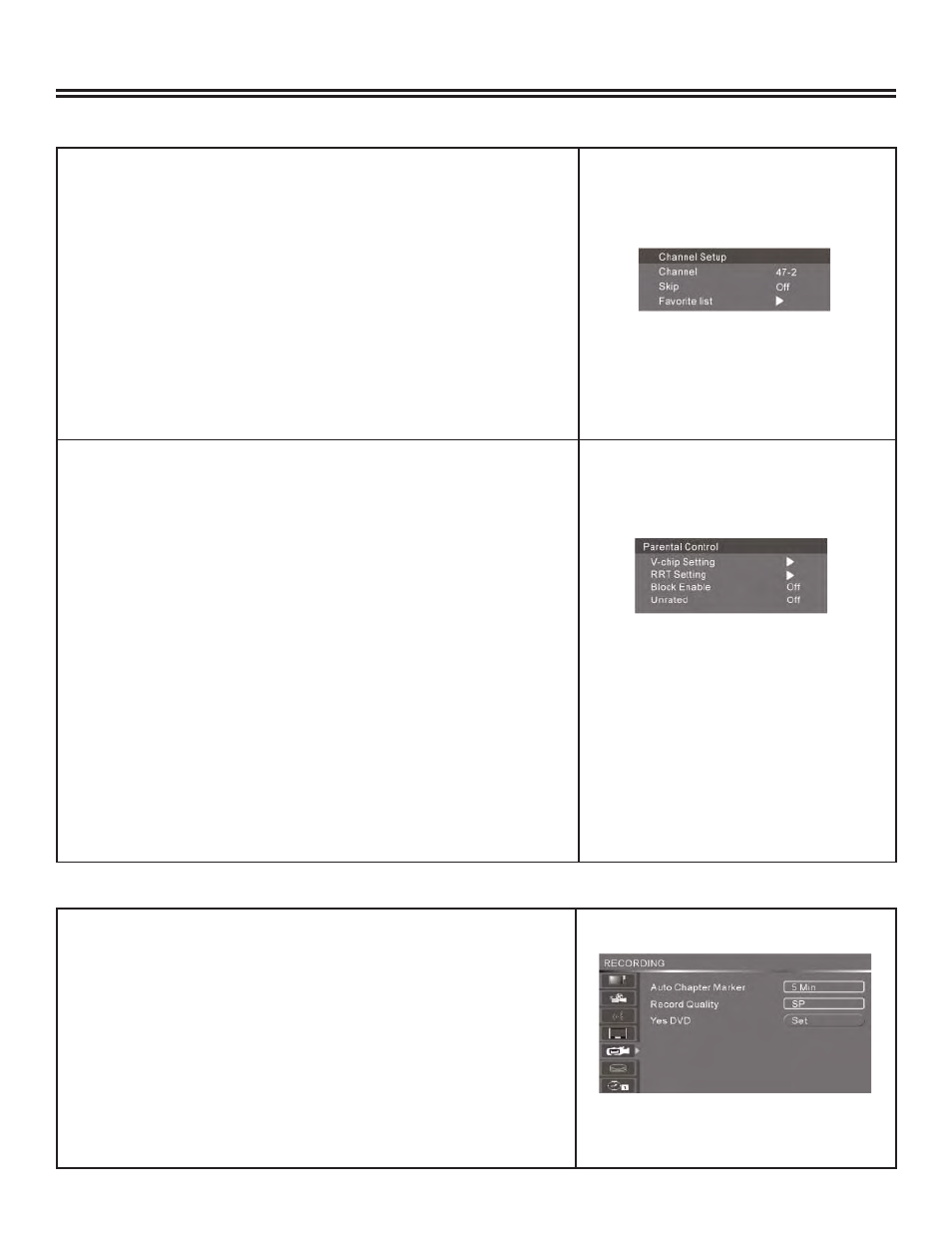 System setup | Polaroid DRA-01601A User Manual | Page 18 / 36
