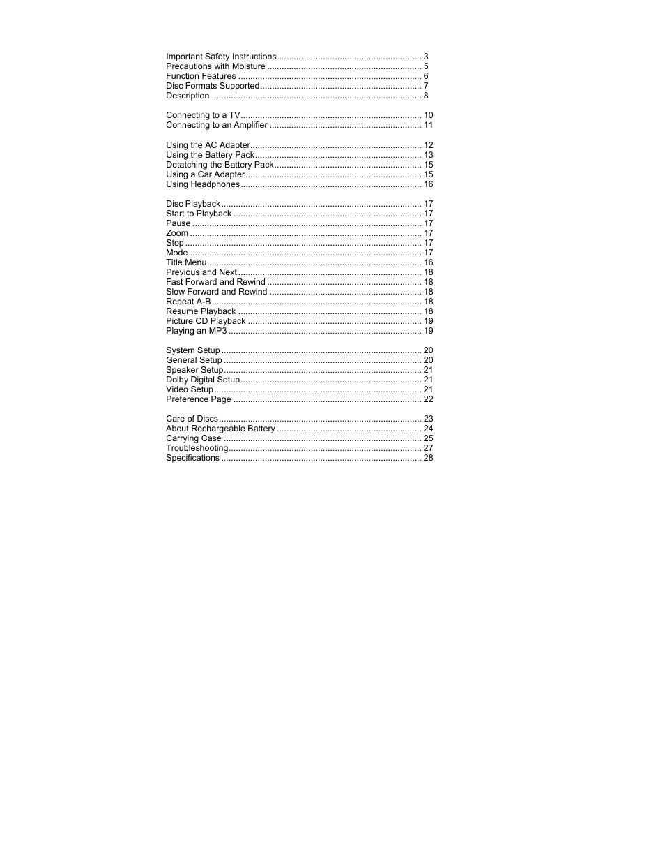 Polaroid PDV-0713B User Manual | Page 2 / 30