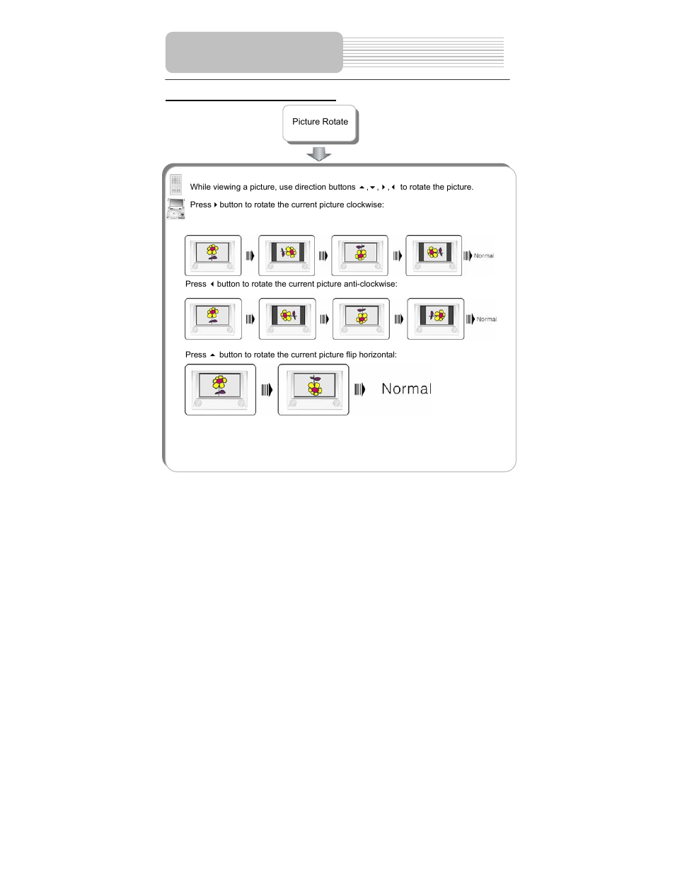 Playback operation | Polaroid PDM-0725 User Manual | Page 34 / 43