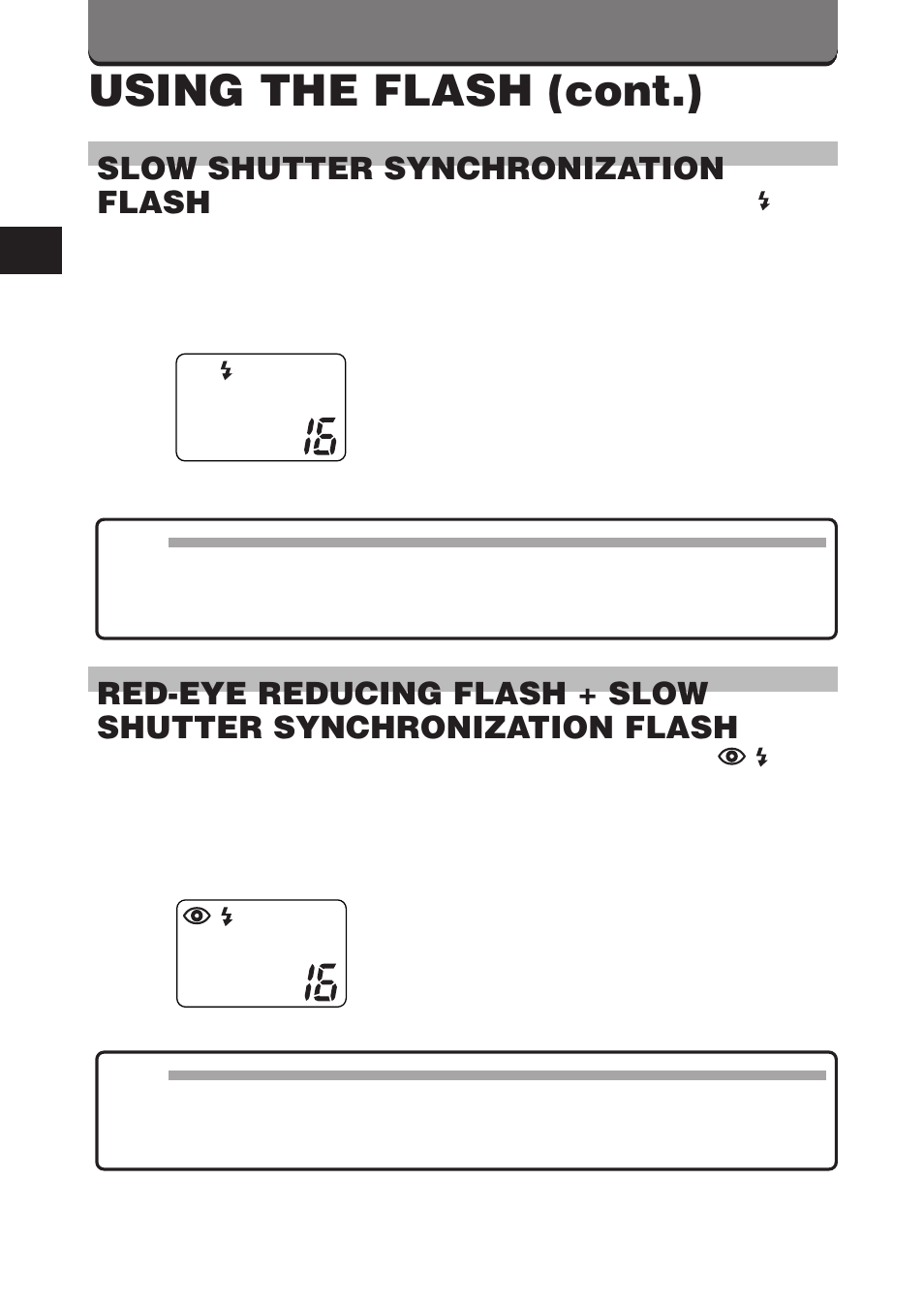 Using the flash (cont.), 52 slow shutter synchronization flash | Polaroid D-360L User Manual | Page 52 / 61