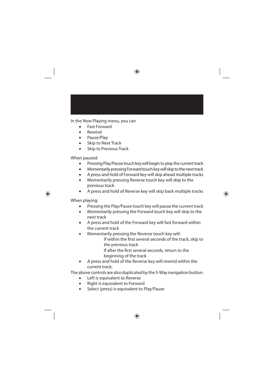 Audio player | Polaroid Freescape 20071016 User Manual | Page 17 / 57