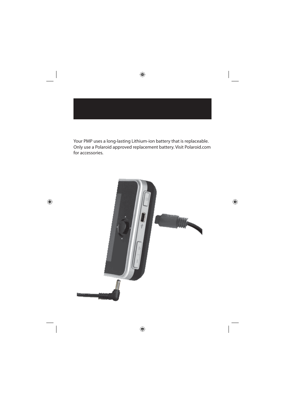 Charging the battery | Polaroid Freescape 20071016 User Manual | Page 43 / 57