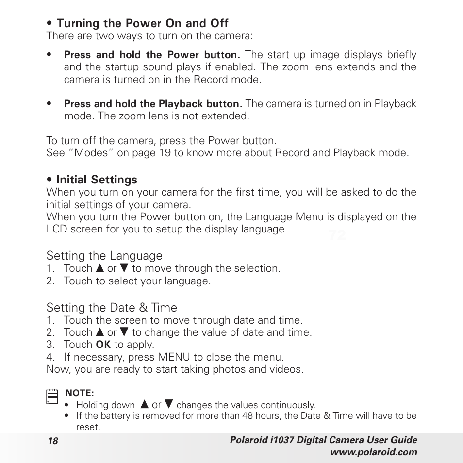 Polaroid i1037 User Manual | Page 18 / 93