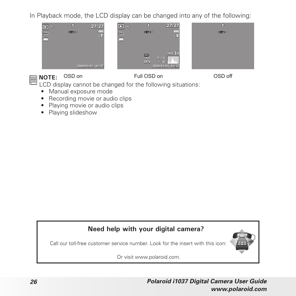 Need help with your digital camera | Polaroid i1037 User Manual | Page 26 / 93