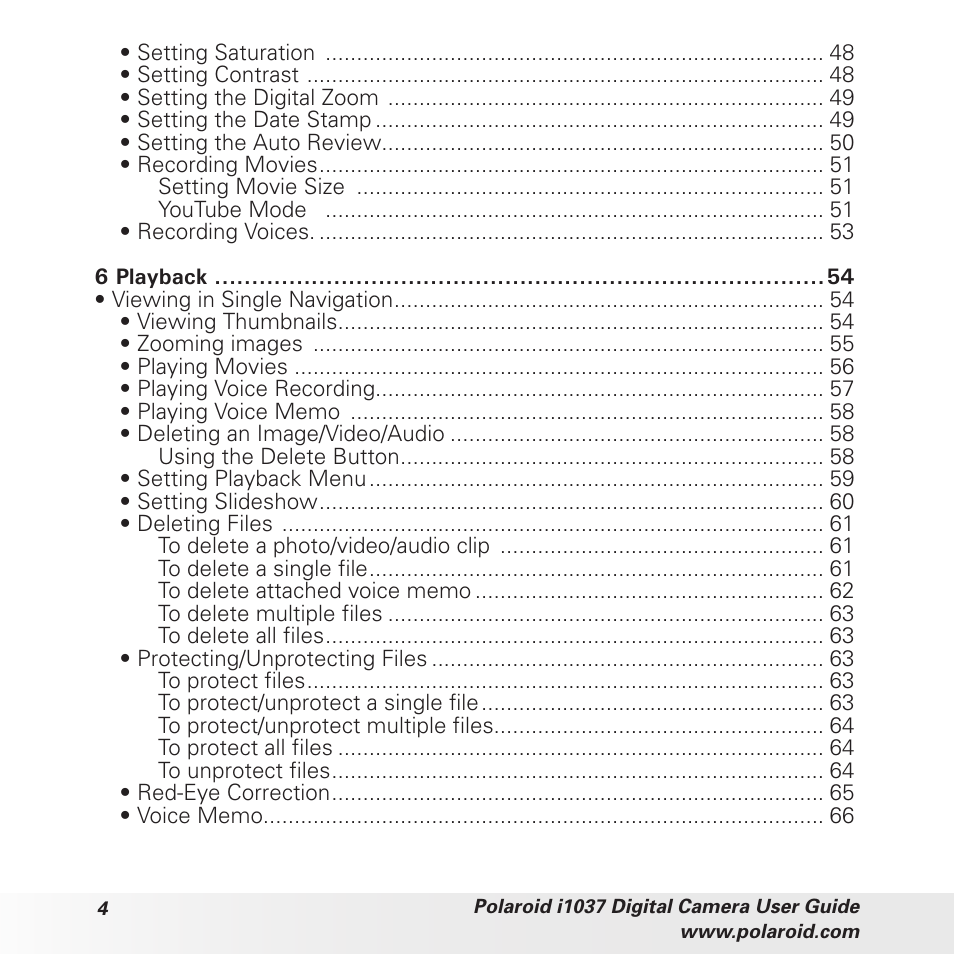 Polaroid i1037 User Manual | Page 4 / 93