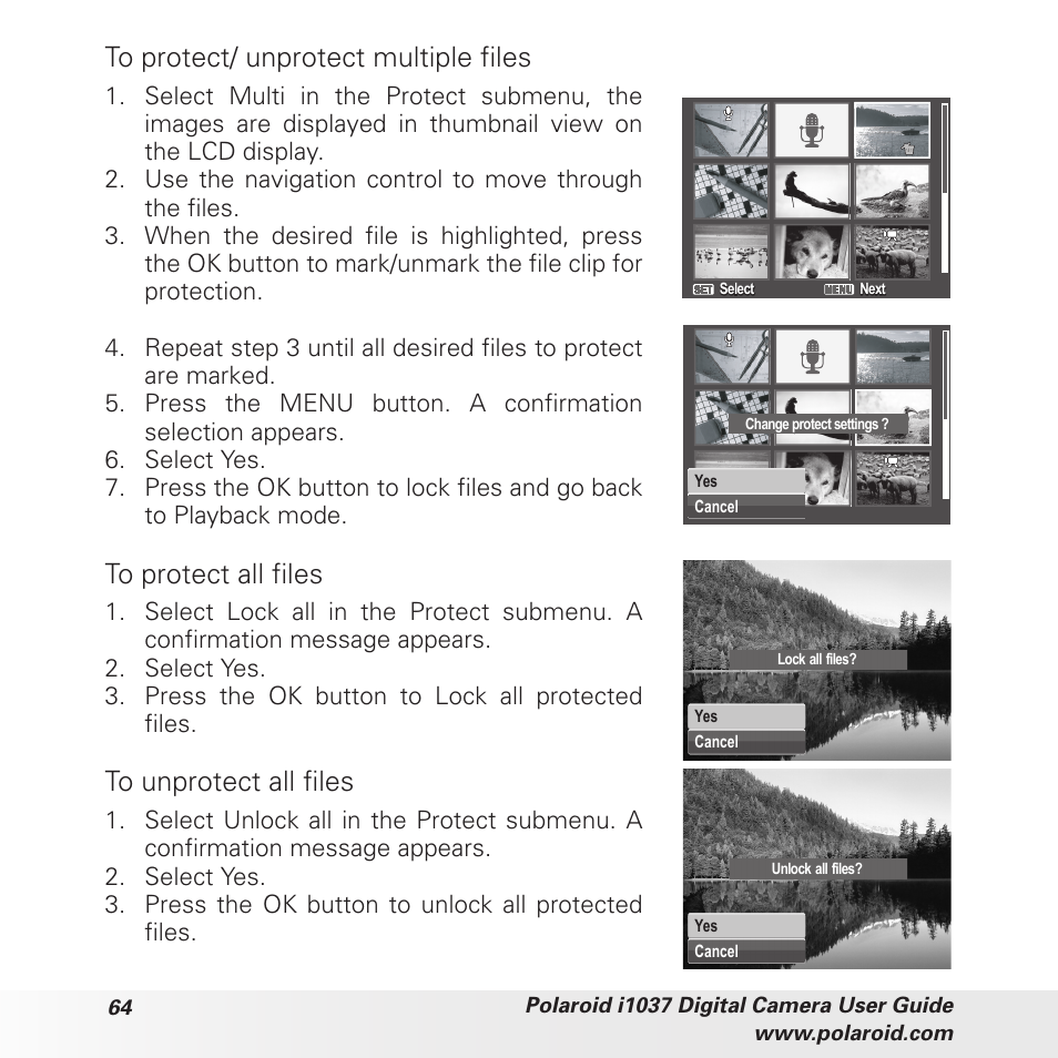 Polaroid i1037 User Manual | Page 64 / 93