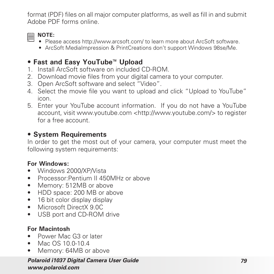 Polaroid i1037 User Manual | Page 79 / 93