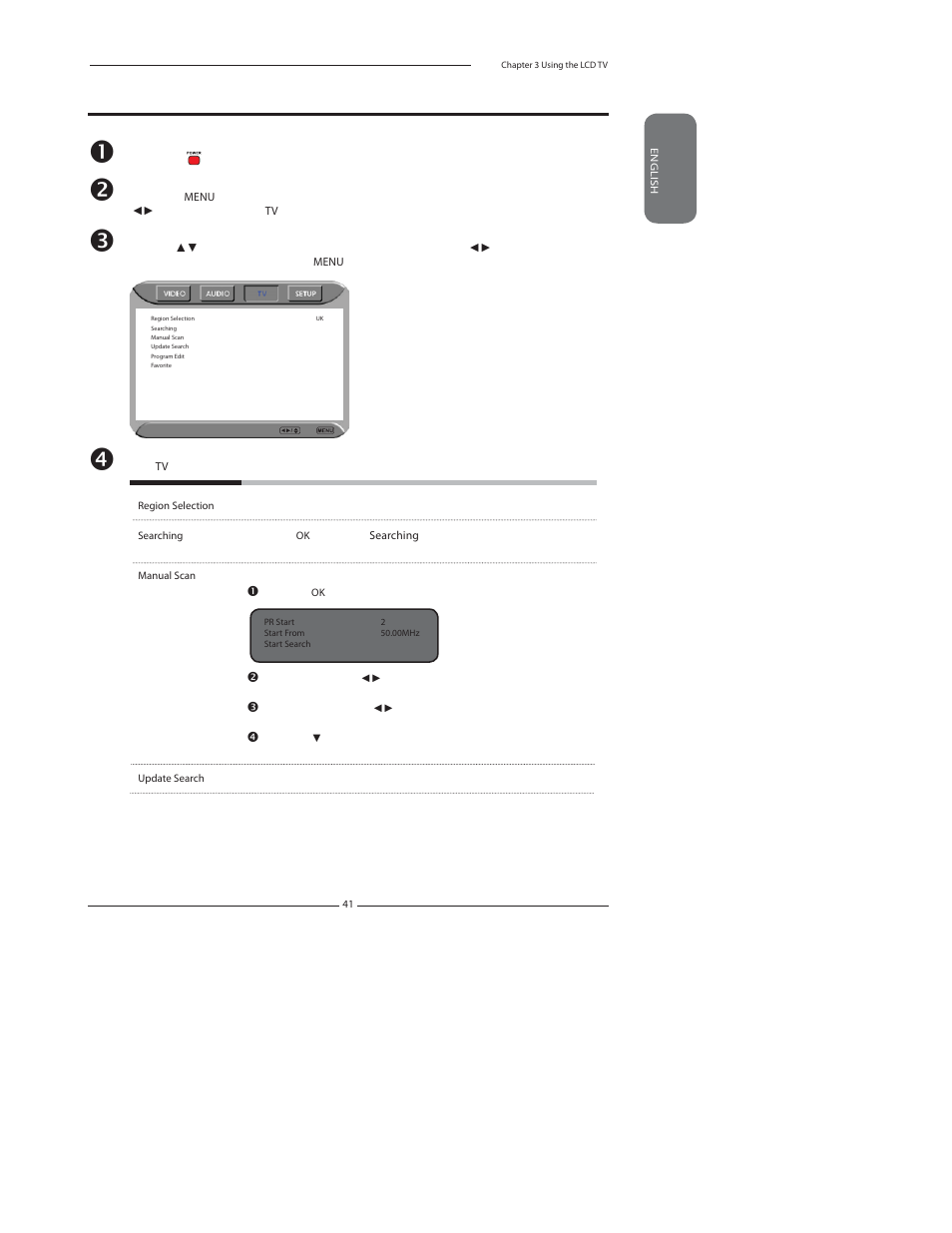 Customizing the tv settings | Polaroid FLU-2632D User Manual | Page 41 / 46