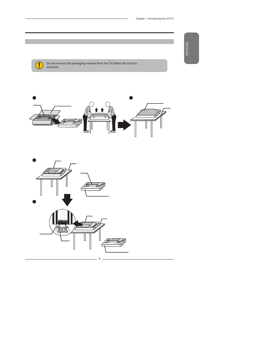Setting your lcd tv | Polaroid FLU-2632D User Manual | Page 9 / 46