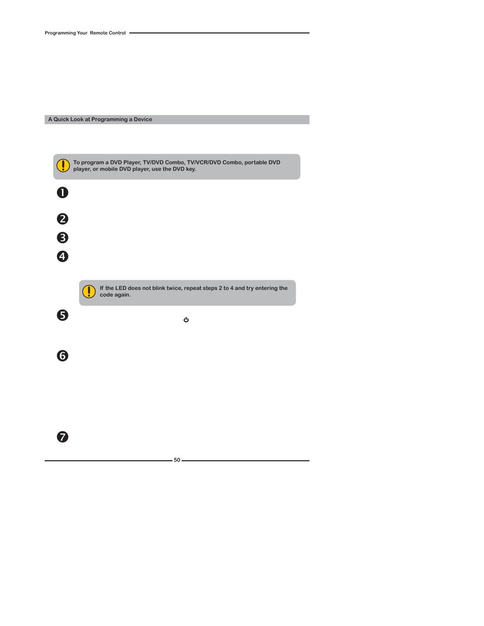 Programming your remote control | Polaroid TLX-04640B User Manual | Page 50 / 65