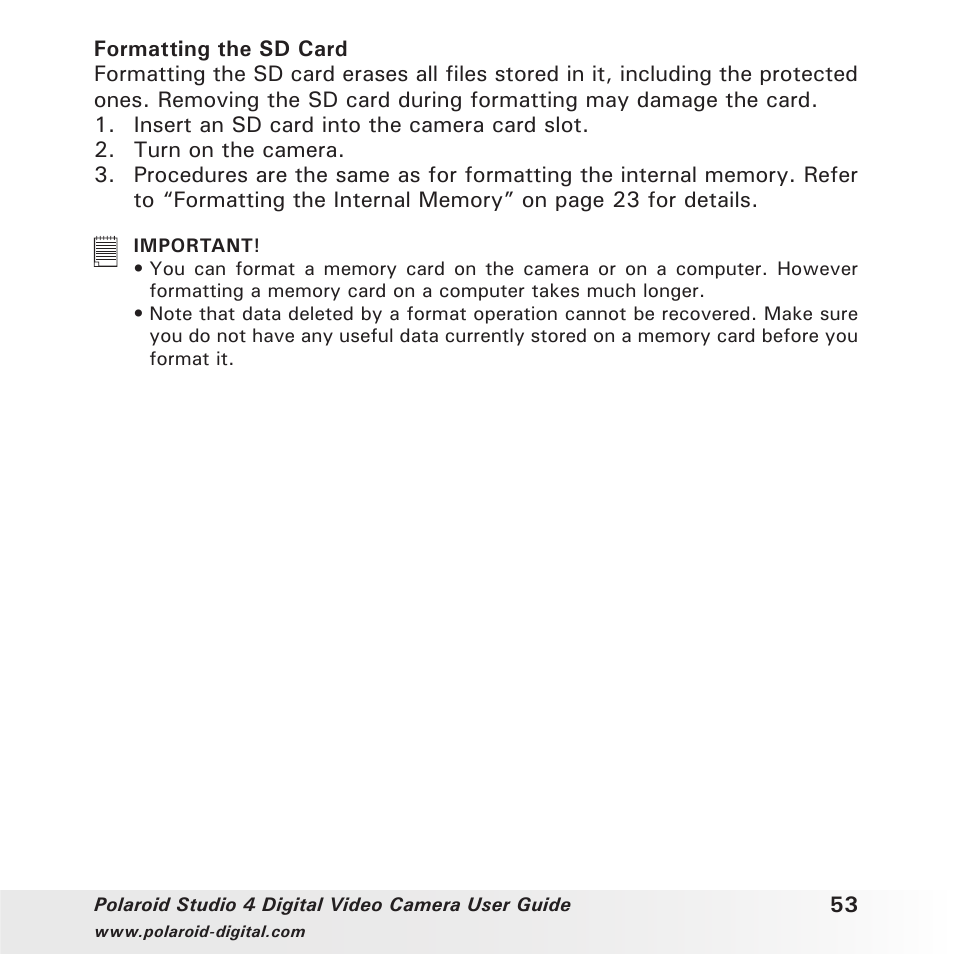 Polaroid Studio 4 User Manual | Page 53 / 78