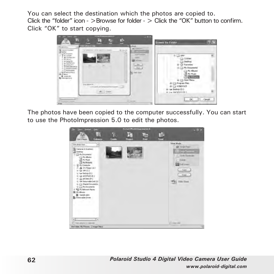 Polaroid Studio 4 User Manual | Page 62 / 78