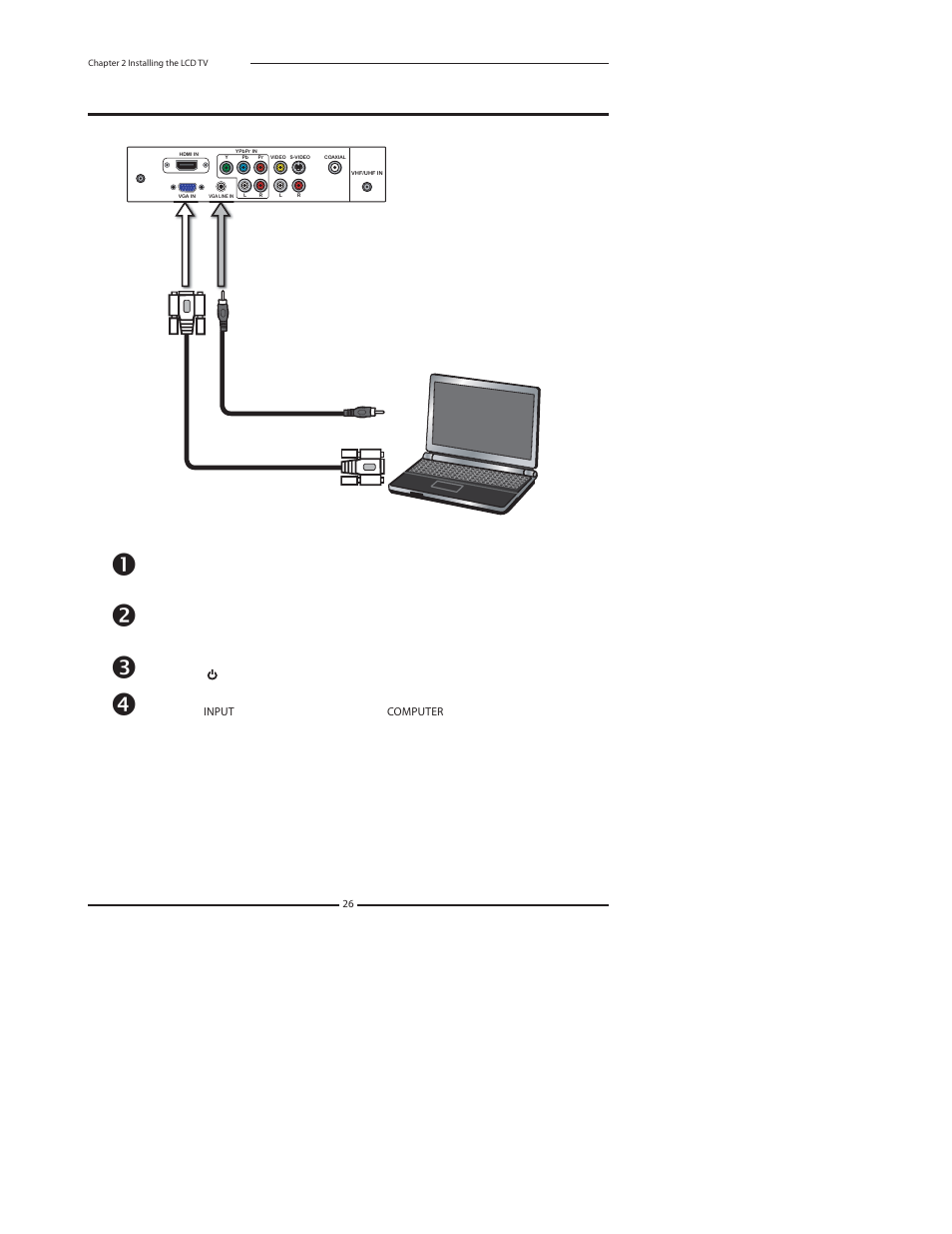 Connecting a pc | Polaroid 1513-TDXB User Manual | Page 28 / 68