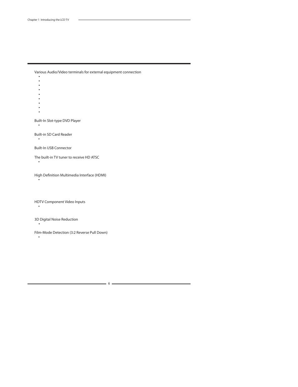 Chapter 1 introducing the lcd tv | Polaroid 1513-TDXB User Manual | Page 8 / 68