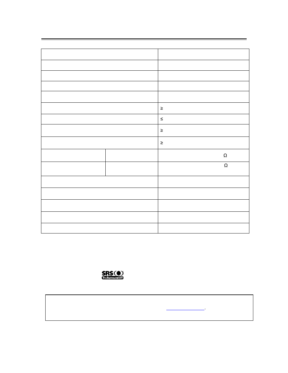 Specifications | Polaroid FXX-321C User Manual | Page 45 / 46