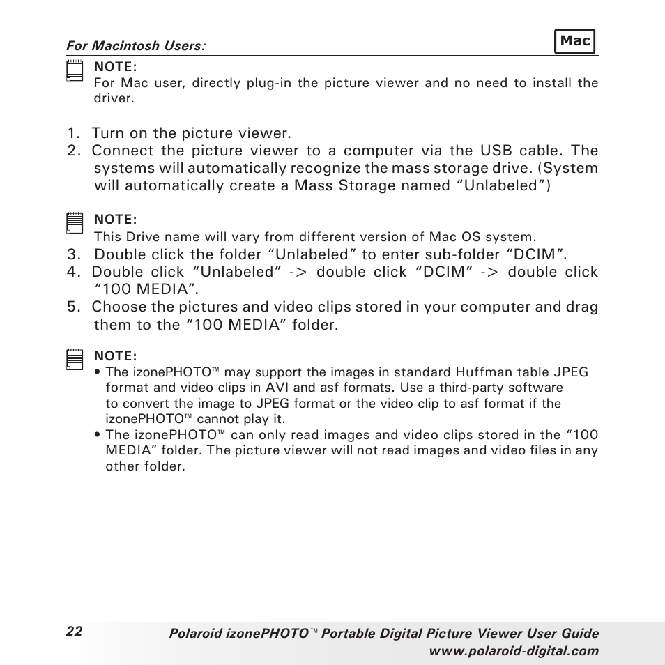 Polaroid User Guide User Manual | Page 22 / 70