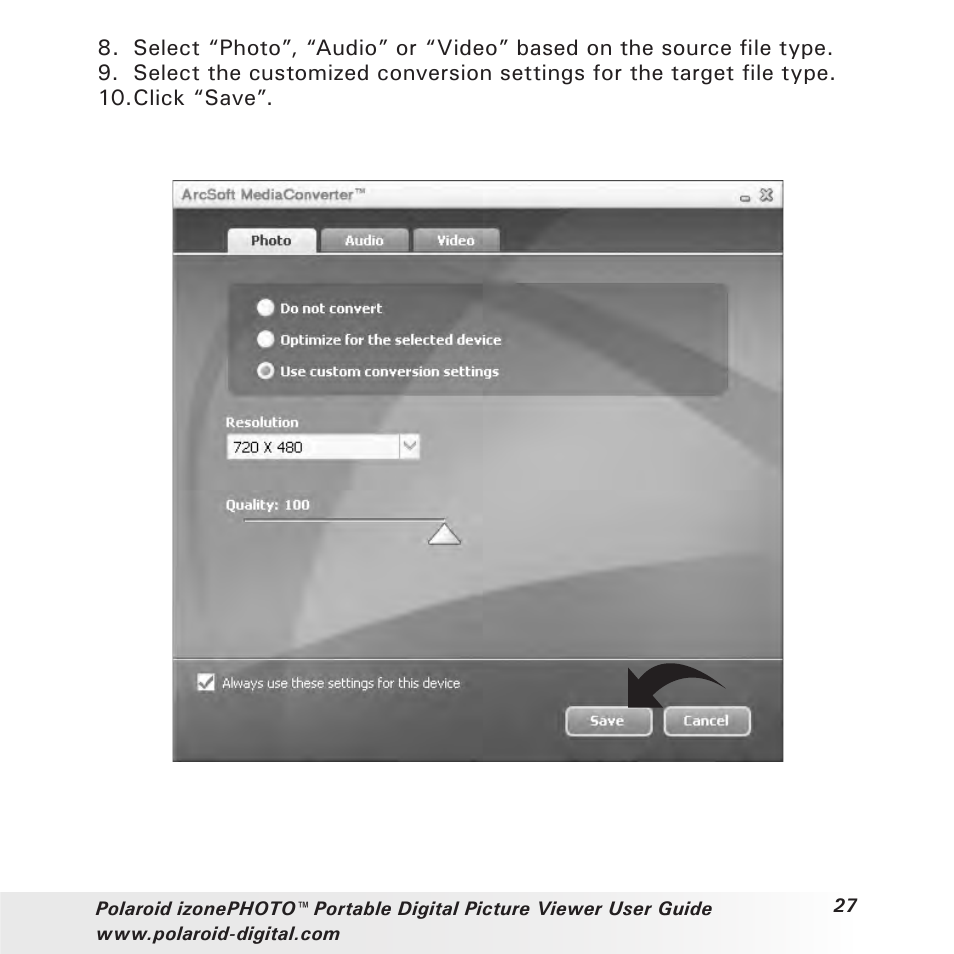Polaroid User Guide User Manual | Page 27 / 70