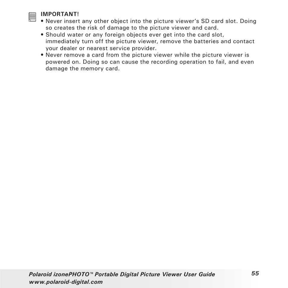 Polaroid User Guide User Manual | Page 55 / 70
