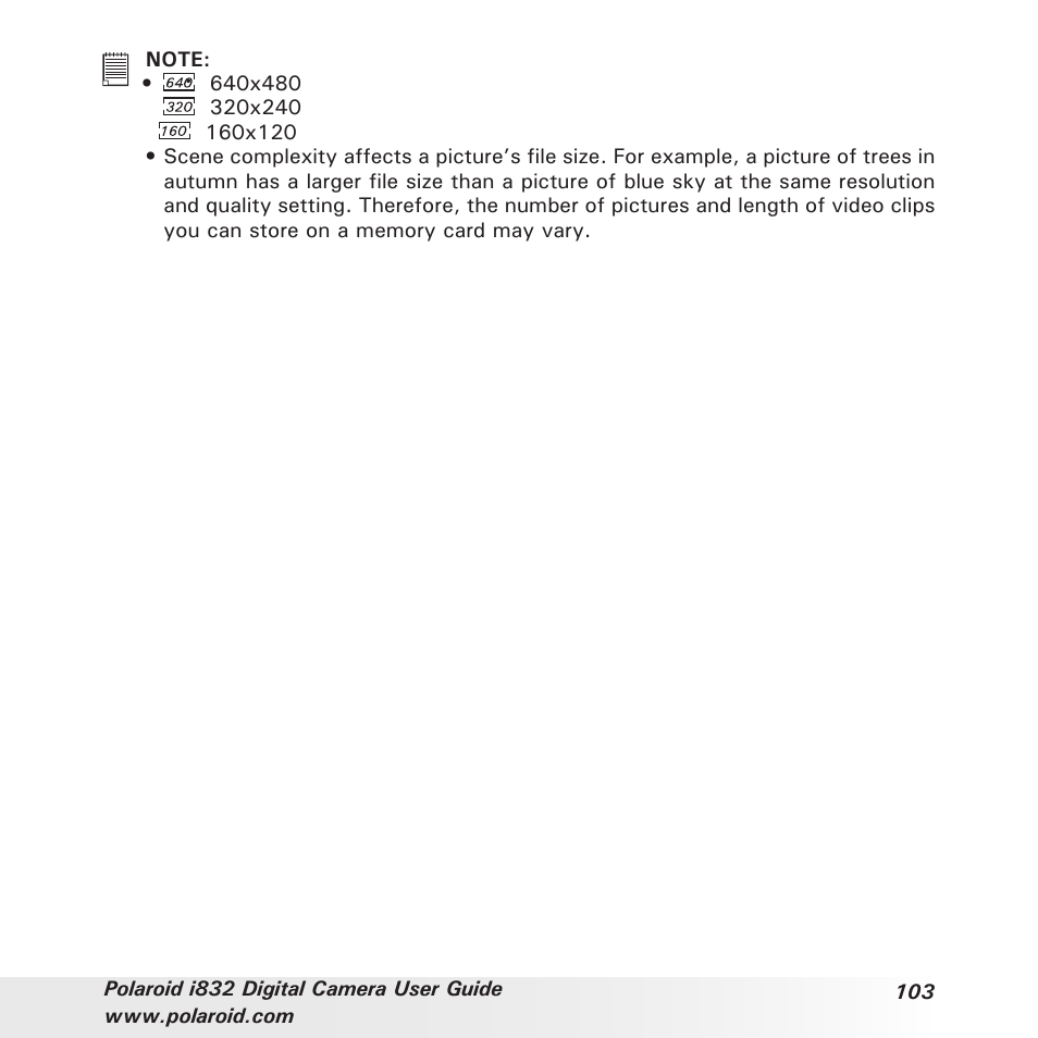 Polaroid i832 User Manual | Page 103 / 110