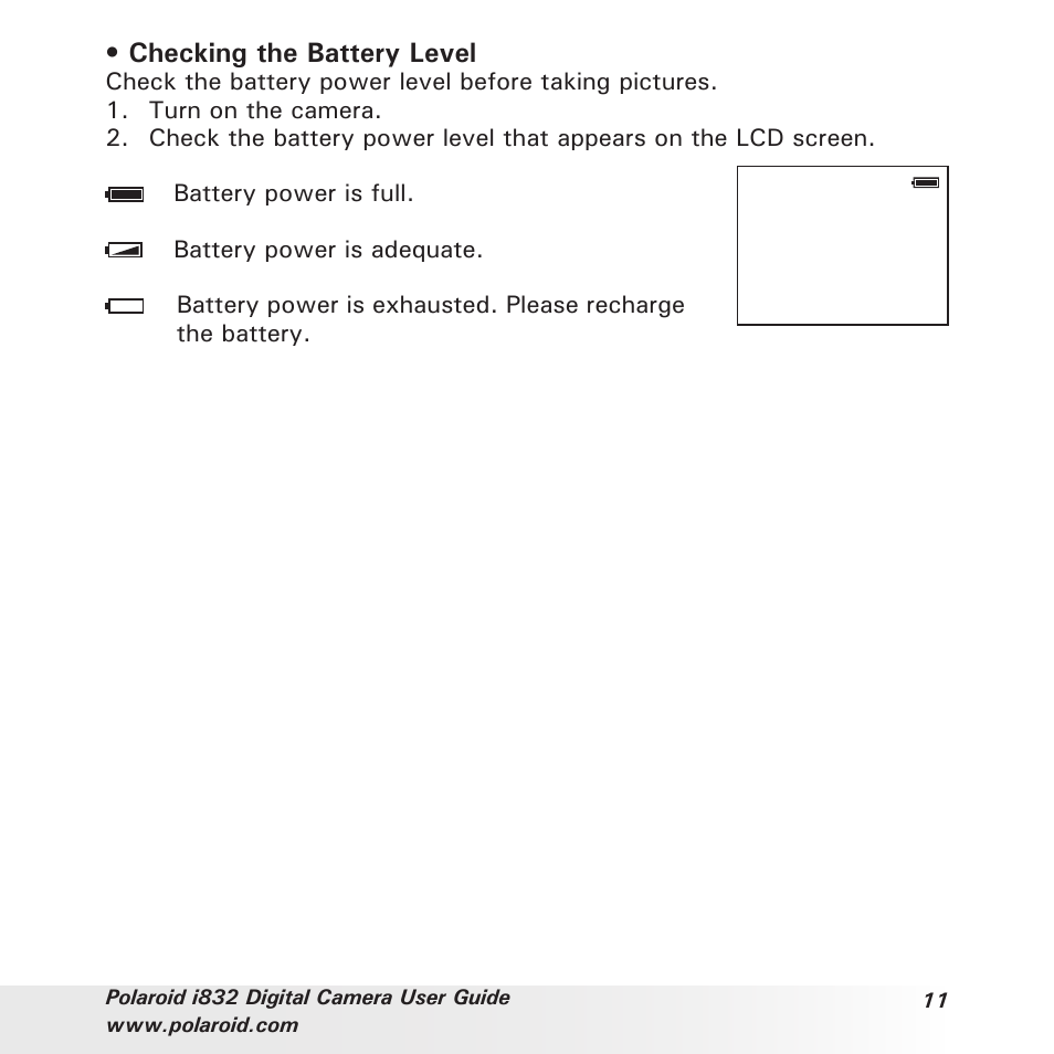 Polaroid i832 User Manual | Page 11 / 110
