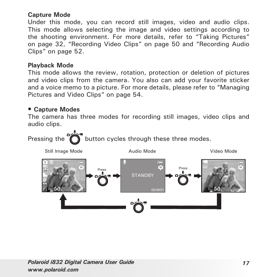 Polaroid i832 User Manual | Page 17 / 110