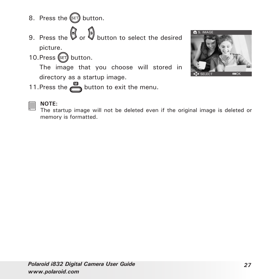 Polaroid i832 User Manual | Page 27 / 110
