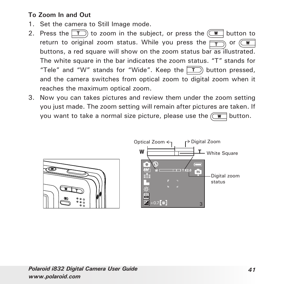 Polaroid i832 User Manual | Page 41 / 110