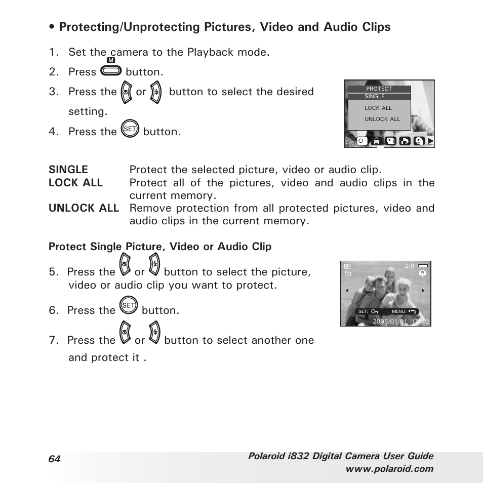 Polaroid i832 User Manual | Page 64 / 110