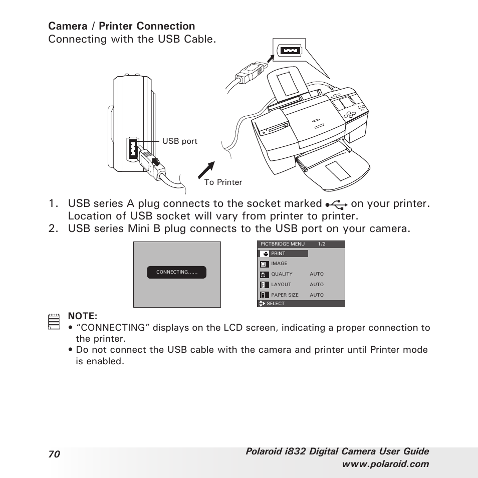 Polaroid i832 User Manual | Page 70 / 110