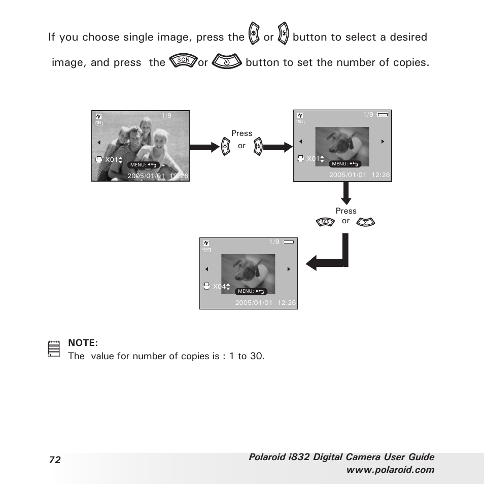 Polaroid i832 User Manual | Page 72 / 110