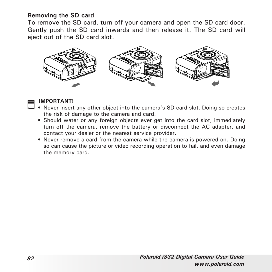 Polaroid i832 User Manual | Page 82 / 110